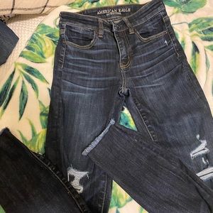 American Eagle high rise skinny jeans